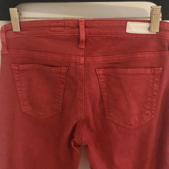 AG Cigarette Leg Jean in Nantucket Red (25) - Picture 3 of 4